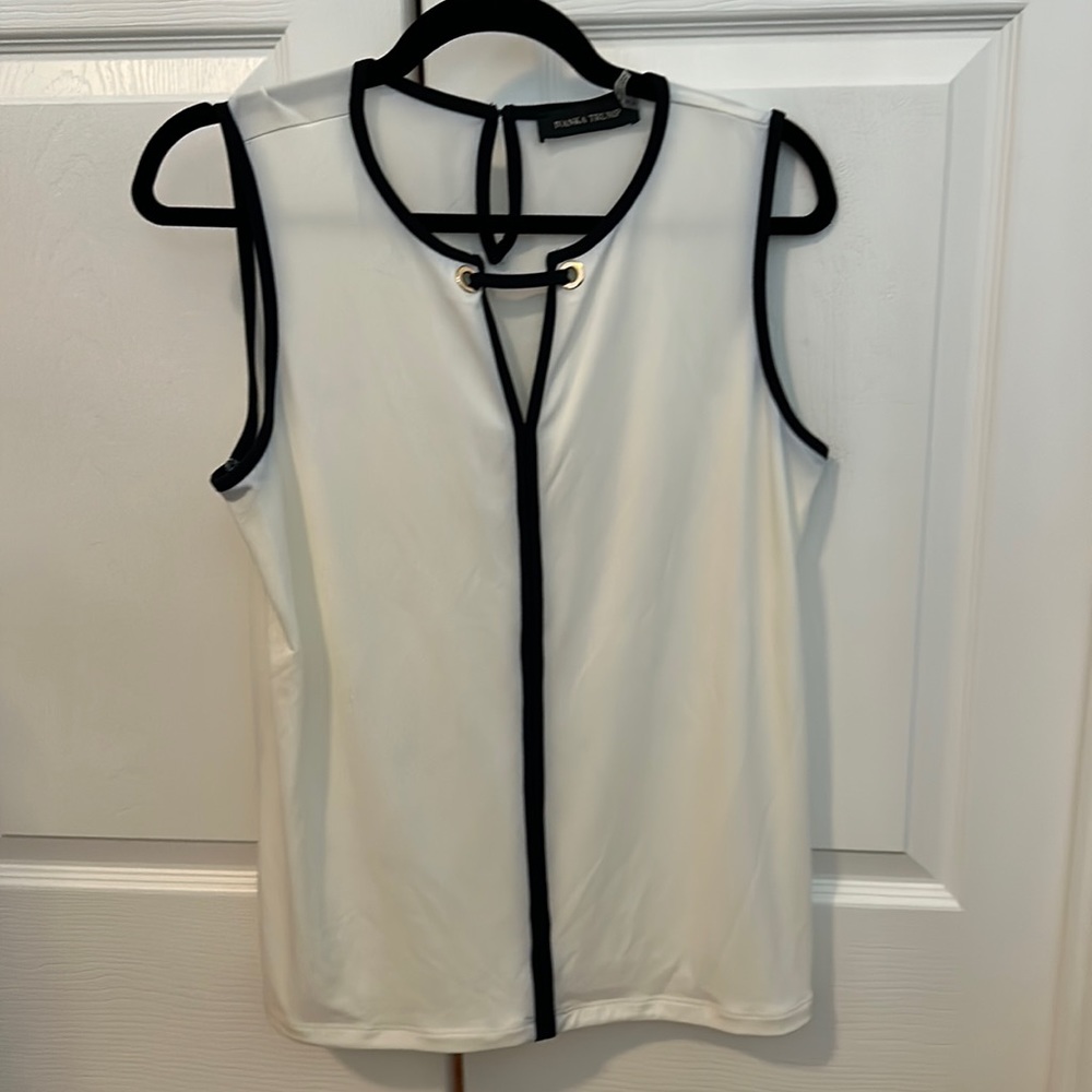 Black and White Blouse